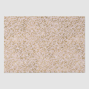 Papier Mousseline Empreinte de léopard de la Parties scintillant d'o