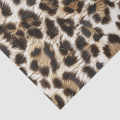 Papier Mousseline Empreinte de léopard de neige blanche Safari Party (Détail)