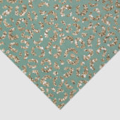 Papier Mousseline Empreinte de léopard de Parties scintillant Emeral (Détail)