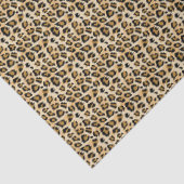 Papier Mousseline Empreinte de léopard de style de croquis classique (Détail)