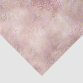 Papier Mousseline Empreinte de léopard d'or de Glam rose (Détail)