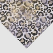 Papier Mousseline Empreinte de léopard d'or pourpre (Détail)