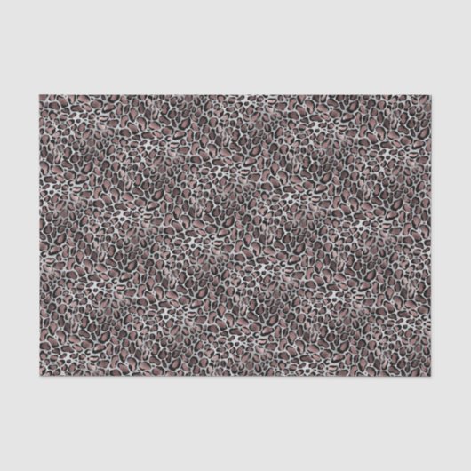 Papier Mousseline Empreinte de léopard Glam (Recto)