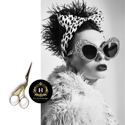 Papier Mousseline Empreinte de léopard Glam Retro Decoupage