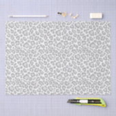 Papier Mousseline Empreinte de léopard gris (Artisanat)