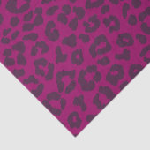 Papier Mousseline Empreinte de léopard-Magenta (Détail)