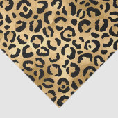 Papier Mousseline Empreinte de léopard noir et or Cheetah Poster de (Détail)
