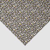 Papier Mousseline Empreinte de léopard noir or (Détail)
