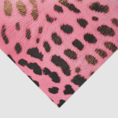 Papier Mousseline Empreinte de léopard noir rose Abstrait (Détail)