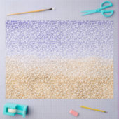 Papier Mousseline Empreinte de léopard Ombre or blanc violet (Artisanat)