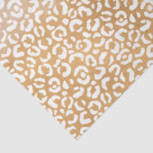 Papier Mousseline Empreinte de léopard Ombre or blanc violet (Détail)