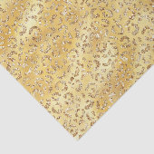 Papier Mousseline Empreinte de léopard Parties scintillant Gold Faux (Détail)