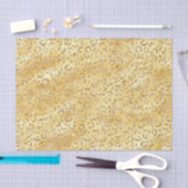 Papier Mousseline Empreinte de léopard Parties scintillant Gold Faux (Artisanat)