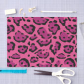 Papier Mousseline Empreinte de léopard rose (Artisanat)