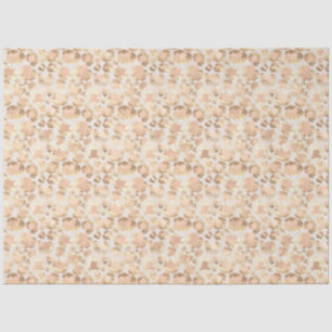 Papier Mousseline Empreinte de léopard rose blanc or chic
