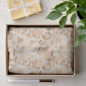 Papier Mousseline Empreinte de léopard rose blanc or chic (Cadeau)