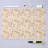 Papier Mousseline Empreinte de léopard rose blanc or chic (Artisanat)