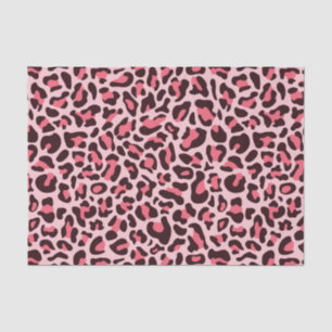 Papier Mousseline Empreinte de léopard rose Cheetah Imprimer Découpa