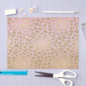 Papier Mousseline Empreinte de léopard rose d'or d'Ombre (Artisanat)