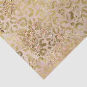 Papier Mousseline Empreinte de léopard rose Gold (Détail)