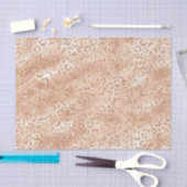 Papier Mousseline Empreinte de léopard rose Gold Faux Parties scinti (Artisanat)