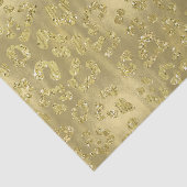 Papier Mousseline Empreinte de léopard scintillant d'or (Détail)