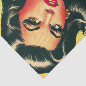 Papier Mousseline Empreinte de léopard vintage fille (Détail)