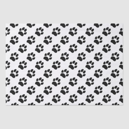 Papier Mousseline Empreinte de patte (Recto)