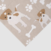 Papier Mousseline Empreinte de patte de chiot de chien mignon Motif (Détail)