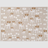 Papier Mousseline Empreinte de patte de chiot de chien mignon Motif (Recto)