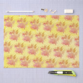 Papier Mousseline Empreinte de patte Distressed Paint Splatter Dog (Artisanat)