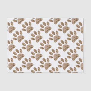 Papier Mousseline Empreinte de patte en détresse de Camo Dog du dése