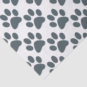 Papier Mousseline Empreinte de patte gris (Détail)