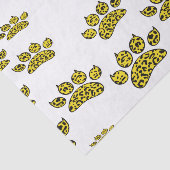 Papier Mousseline Empreinte de patte léopard (Détail)