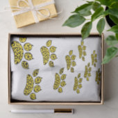 Papier Mousseline Empreinte de patte léopard (Cadeau)