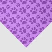 Papier Mousseline Empreinte de patte pourpre en pastel de chien (Détail)