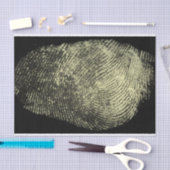 Papier Mousseline Empreinte digitale renversée de boucle (Artisanat)