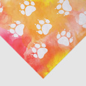 Papier Mousseline Empreintes de pattes de chat (Détail)