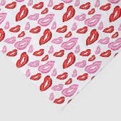 Papier Mousseline Empreintes de rouge à lèvres  (Détail)