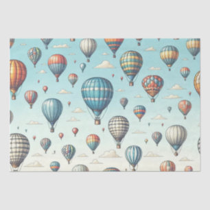 Papier Mousseline En haut, en haut et en loin ! Ballons Whimsical à