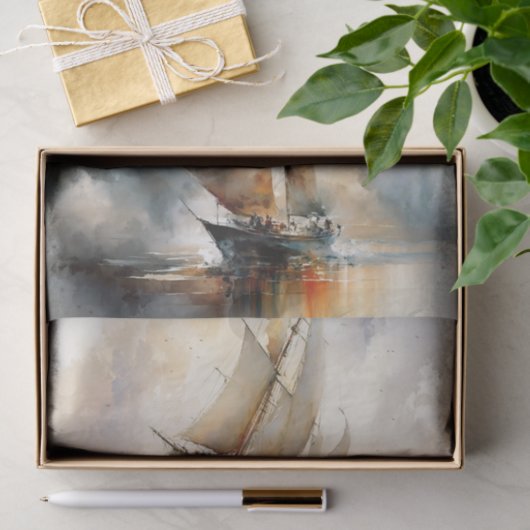 Papier Mousseline En mer (Cadeau)