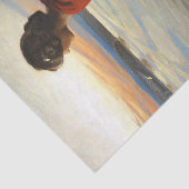 Papier Mousseline En ung Kvinde Betragter et Sankthansbål (Détail)