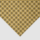 Papier Mousseline En vichy Brown d'automne (Détail)