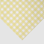 Papier Mousseline En vichy jaune pâle et blanc (Détail)