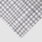 Papier Mousseline en vichy Levé À La Main Moderne Gris Gris Blanc Pr (Détail)