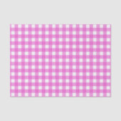 Papier Mousseline En vichy rose (Recto)