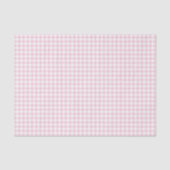 Papier Mousseline En vichy rose classique (Recto)