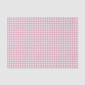 Papier Mousseline En vichy rose et blanc (Recto)