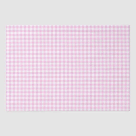 Papier Mousseline En vichy rose et blanc (Recto)