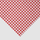 Papier Mousseline En vichy rouge (Détail)